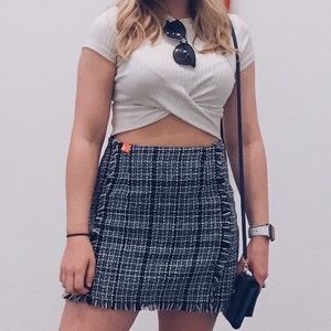 plaid skirt